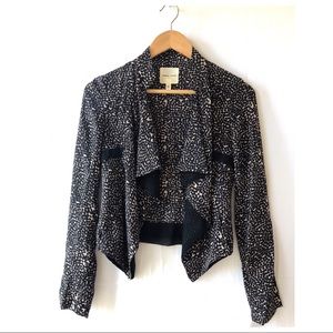 Silence + Noise Print Silk Blouse - Size S (EUC)